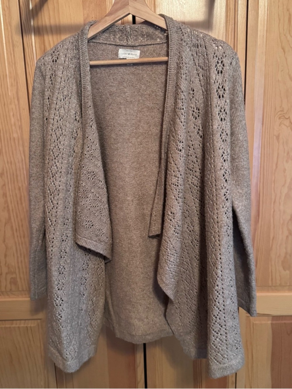 Lucky Brand Open-Front Knit Sweater